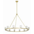 Crystorama Aragon 12 Light Matte Black Chandelier