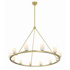 Crystorama ARA-10266-SB-ST Soft Brass Aragon 12 Light Soft Brass Chandelier Image 3