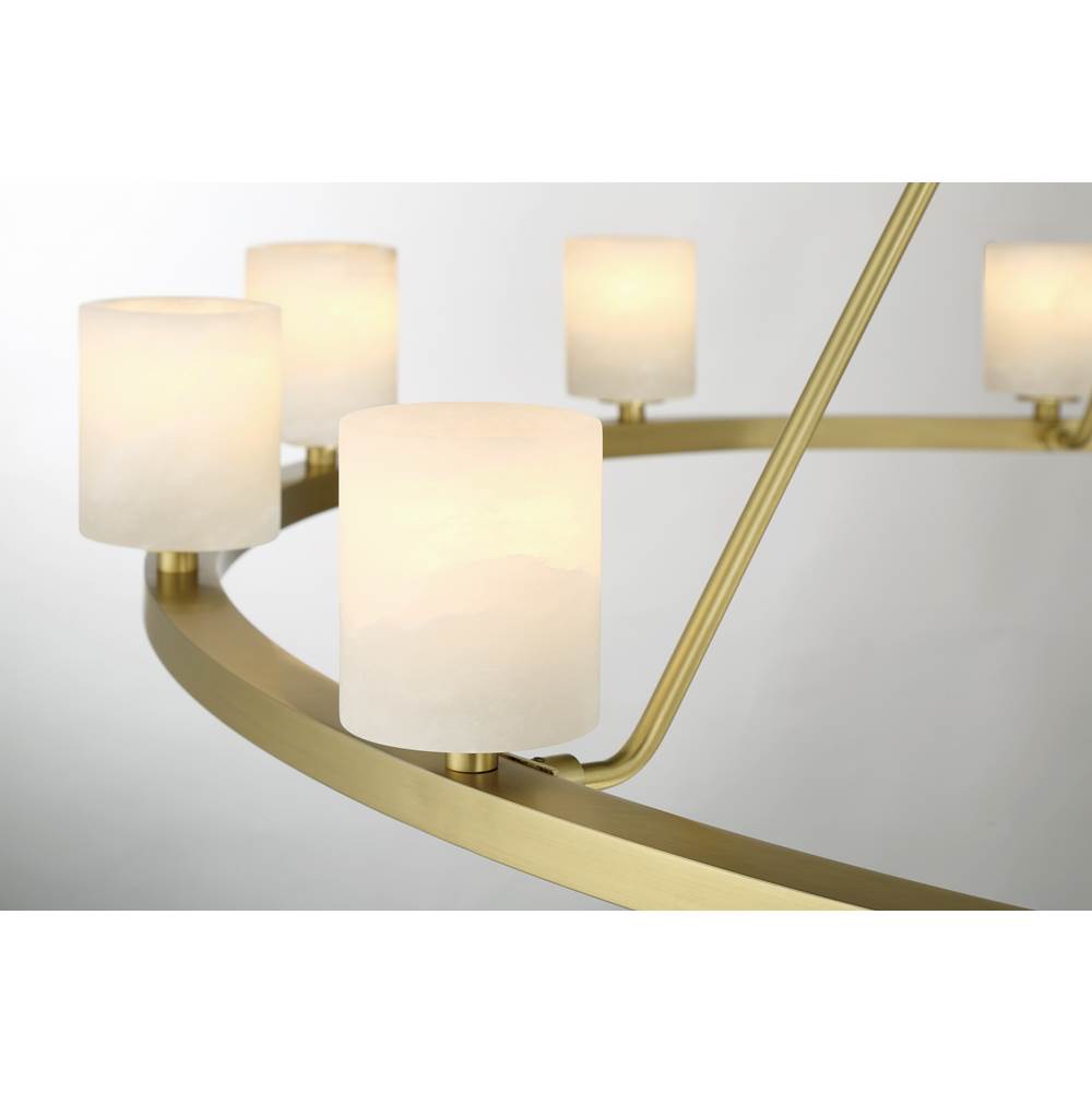 Crystorama ARA-10266-SB-ST Soft Brass Aragon 12 Light Soft Brass Chandelier Image 2