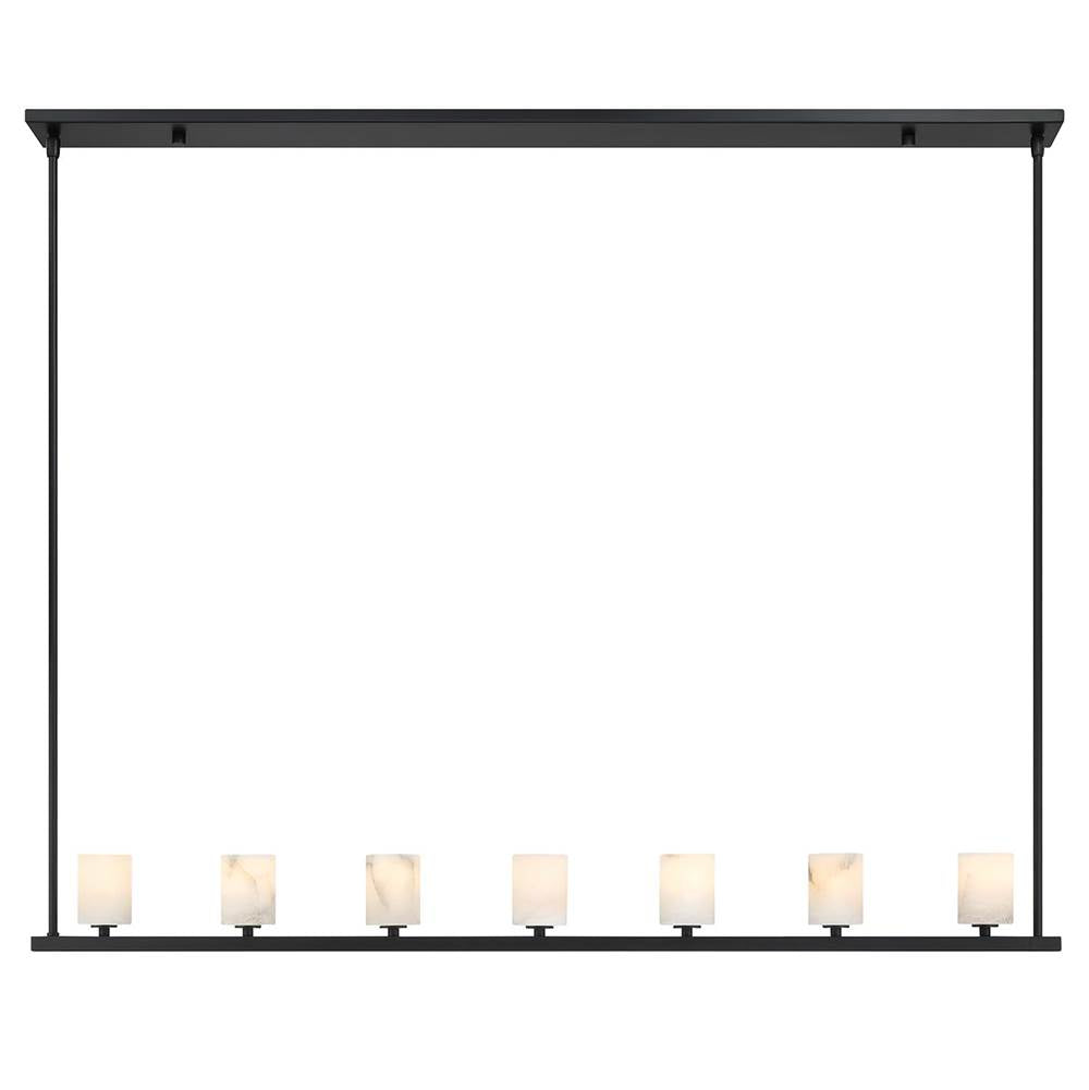 Crystorama ARA-10267-MK-ST Matte Black Aragon 7 Light Matte Black Chandelier Image 7