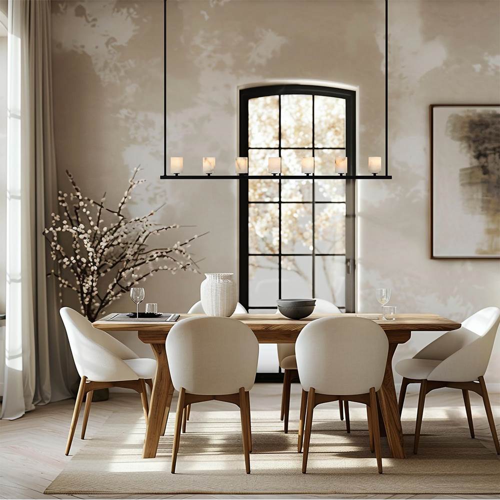 Crystorama ARA-10267-MK-ST Matte Black Aragon 7 Light Matte Black Chandelier Image 4