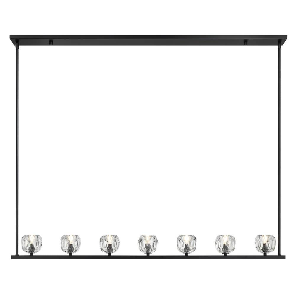 Crystorama ARA-10267-MK Matte Black Aragon 7 Light Matte Black Chandelier Image 9