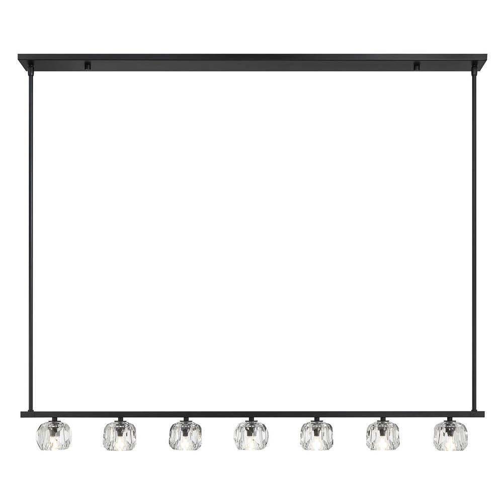 Crystorama ARA-10267-MK Matte Black Aragon 7 Light Matte Black Chandelier Image 5