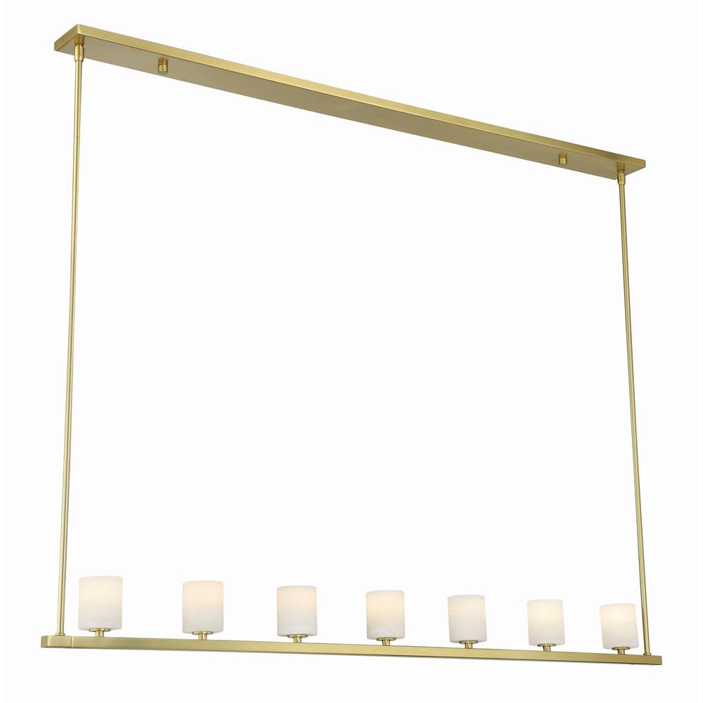 Crystorama Aragon 7 Light Matte Black Chandelier