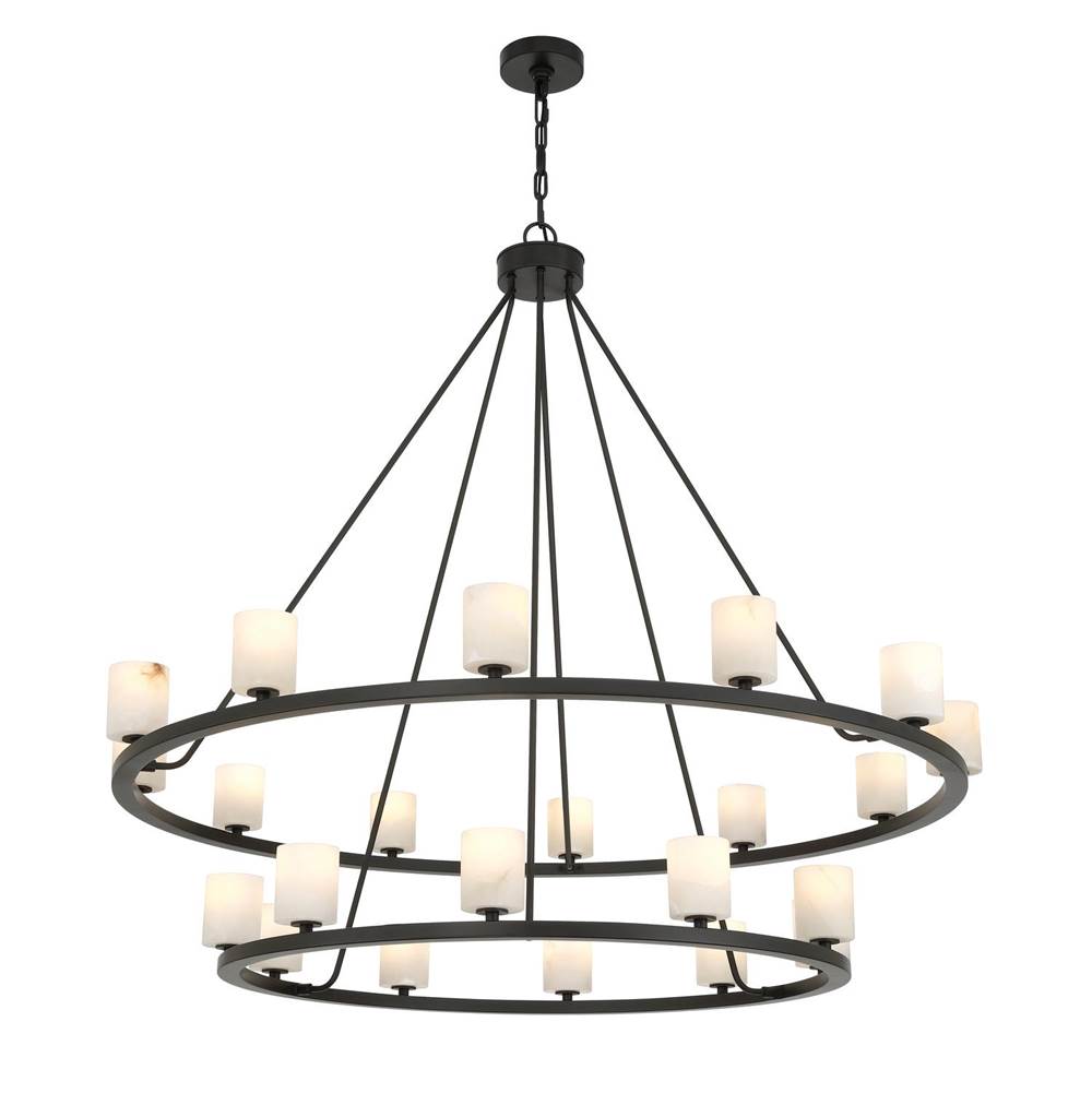 Crystorama ARA-10268-MK-ST Matte Black Aragon 46.75'' Led Matte Black Chandelier Image 1