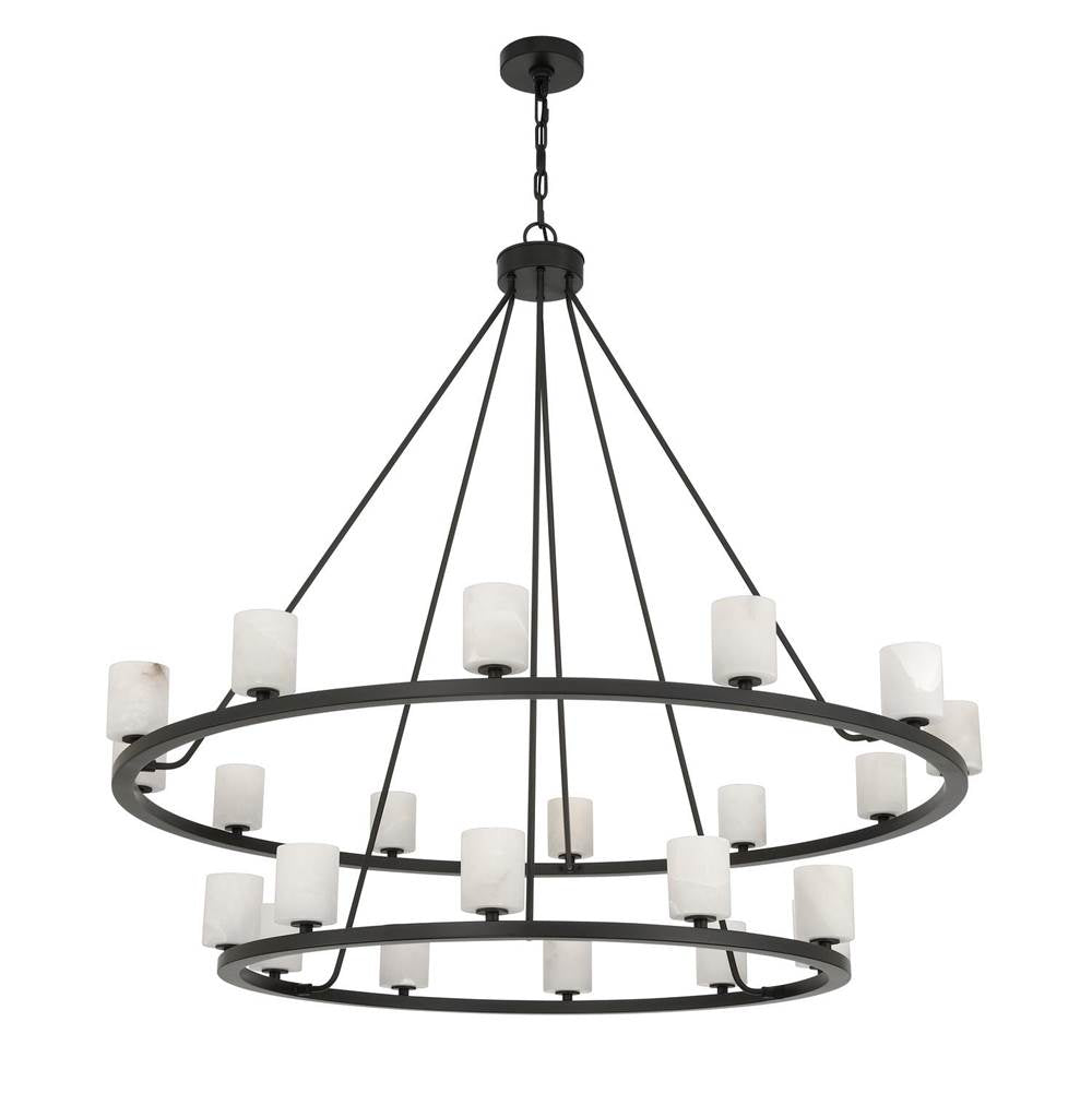 Crystorama Aragon 46.75'' Led Matte Black Chandelier