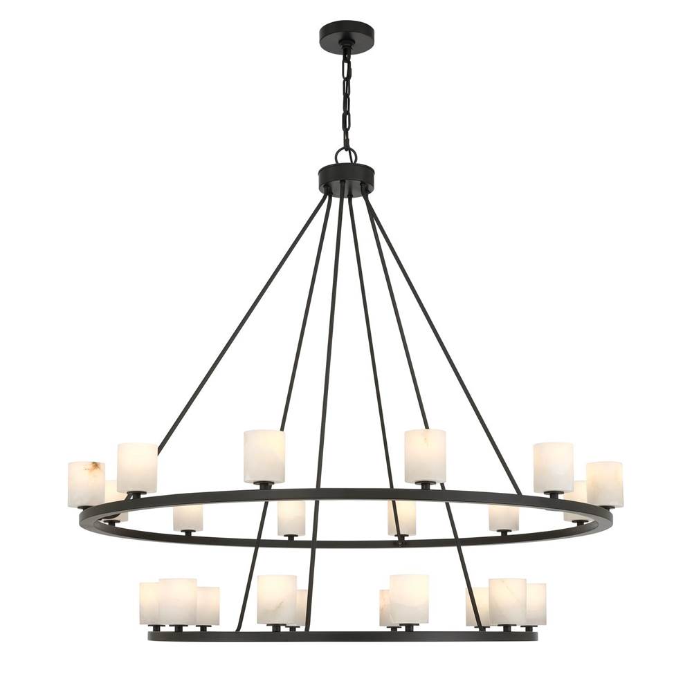 Crystorama ARA-10268-MK-ST Matte Black Aragon 46.75'' Led Matte Black Chandelier Image 6