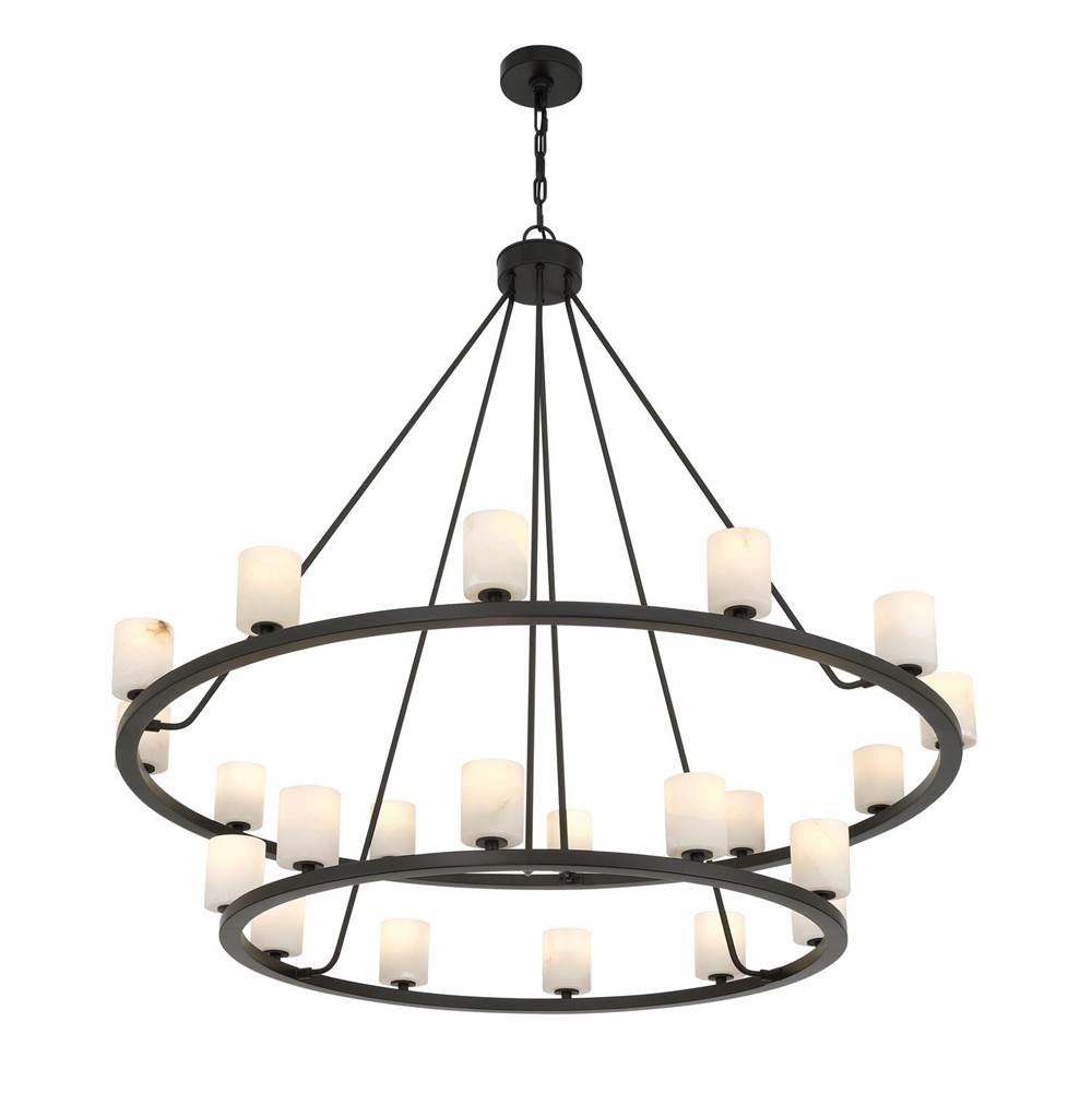 Crystorama ARA-10268-MK-ST Matte Black Aragon 46.75'' Led Matte Black Chandelier Image 5