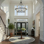 Crystorama ARA-10268-MK-ST Matte Black Aragon 46.75'' Led Matte Black Chandelier Image 3