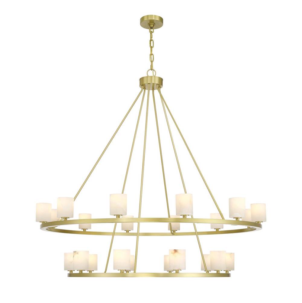 Crystorama ARA-10268-SB-ST Soft Brass Aragon 46.75'' Led Soft Brass Chandelier Image 7