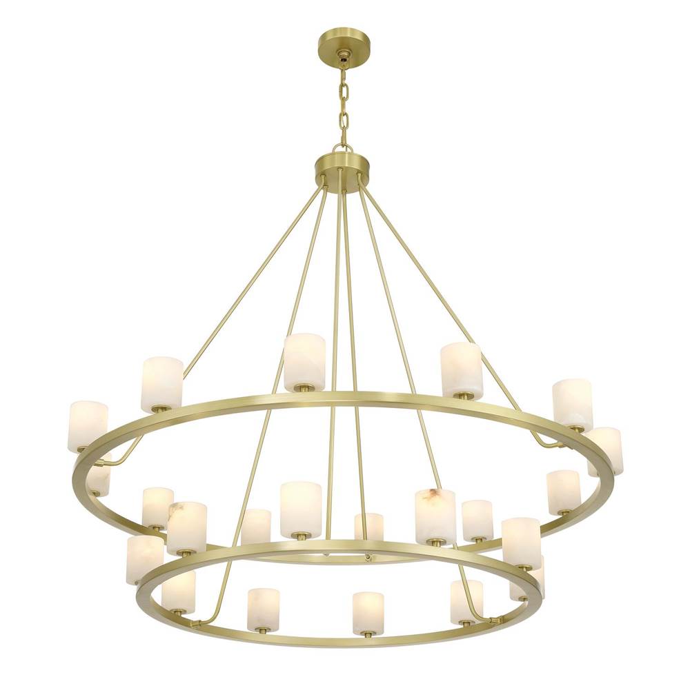 Crystorama ARA-10268-SB-ST Soft Brass Aragon 46.75'' Led Soft Brass Chandelier Image 6