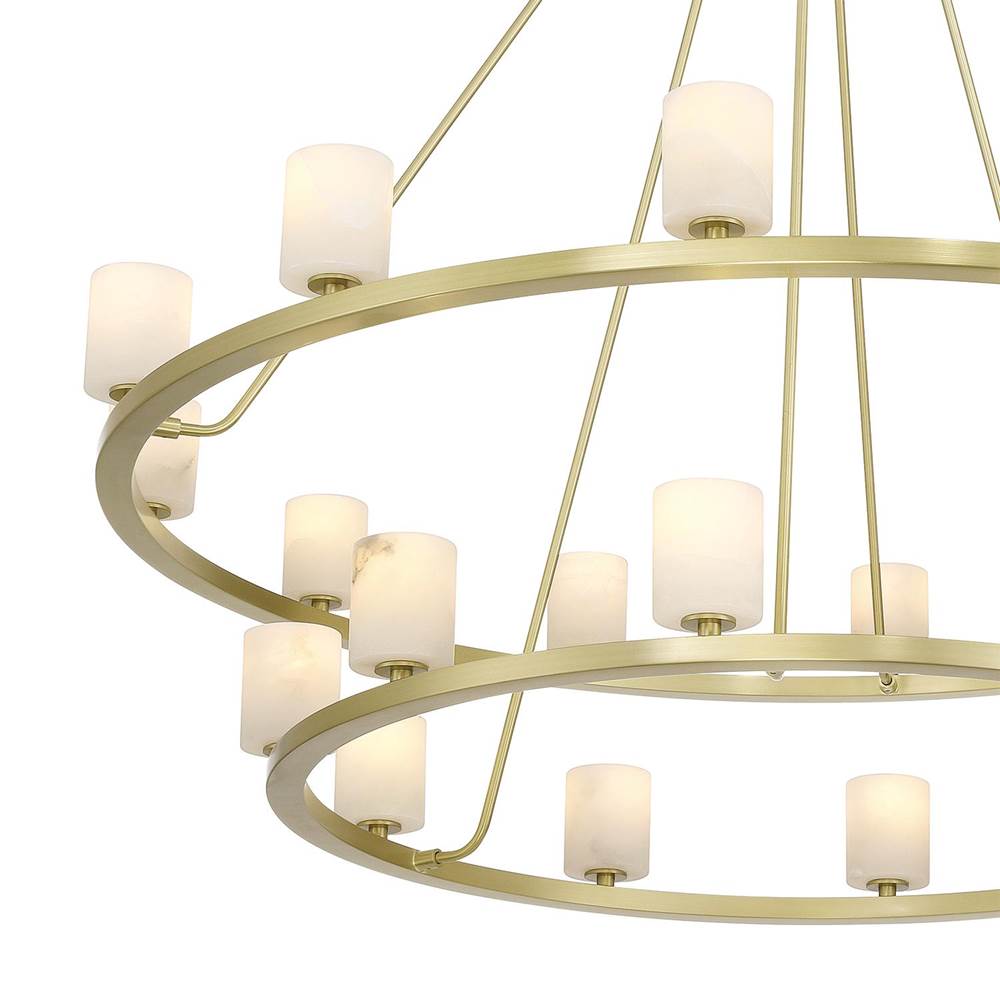Crystorama ARA-10268-SB-ST Soft Brass Aragon 46.75'' Led Soft Brass Chandelier Image 5