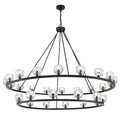 Crystorama ARA-10269-MK Matte Black Aragon 30 Light Matte Black Chandelier Image 1