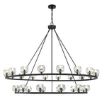 Crystorama ARA-10269-MK Matte Black Aragon 30 Light Matte Black Chandelier Image 9