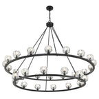 Crystorama ARA-10269-MK Matte Black Aragon 30 Light Matte Black Chandelier Image 8
