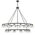Crystorama ARA-10269-MK Matte Black Aragon 30 Light Matte Black Chandelier Image 7