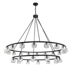 Crystorama ARA-10269-MK Matte Black Aragon 30 Light Matte Black Chandelier Image 6