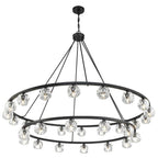 Crystorama ARA-10269-MK Matte Black Aragon 30 Light Matte Black Chandelier Image 5