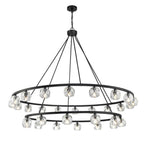 Crystorama ARA-10269-MK Matte Black Aragon 30 Light Matte Black Chandelier Image 4