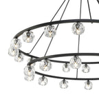 Crystorama ARA-10269-MK Matte Black Aragon 30 Light Matte Black Chandelier Image 3