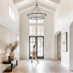 Crystorama ARA-10269-MK Matte Black Aragon 30 Light Matte Black Chandelier Image 2