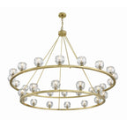 Crystorama Aragon 30 Light Matte Black Chandelier