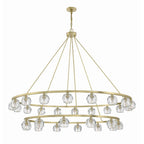 Crystorama ARA-10269-SB Soft Brass Aragon 30 Light Soft Brass Chandelier Image 6