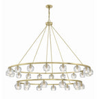 Crystorama ARA-10269-SB Soft Brass Aragon 30 Light Soft Brass Chandelier Image 5