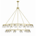 Crystorama ARA-10269-SB Soft Brass Aragon 30 Light Soft Brass Chandelier Image 4