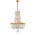 Crystorama ARC-1907-GA-CL-MWP Antique Gold Arcadia 4 Light Antique Gold Chandelier Image 1