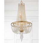 Crystorama Arcadia 4 Light Antique Gold Chandelier