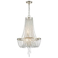 Crystorama ARC-1907-SA-CL-MWP Antique Silver Arcadia 4 Light Antique Silver Chandelier Image 1
