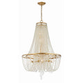 Crystorama ARC-1917-GA-CL-MWP Antique Gold Arcadia 9 Light Antique Gold Chandelier Image 1