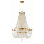 Crystorama ARC-1917-GA-CL-MWP Antique Gold Arcadia 9 Light Antique Gold Chandelier Image 1