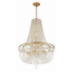 Crystorama Arcadia 9 Light Antique Gold Chandelier
