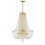 Crystorama ARC-1917-GA-CL-MWP Antique Gold Arcadia 9 Light Antique Gold Chandelier Image 3