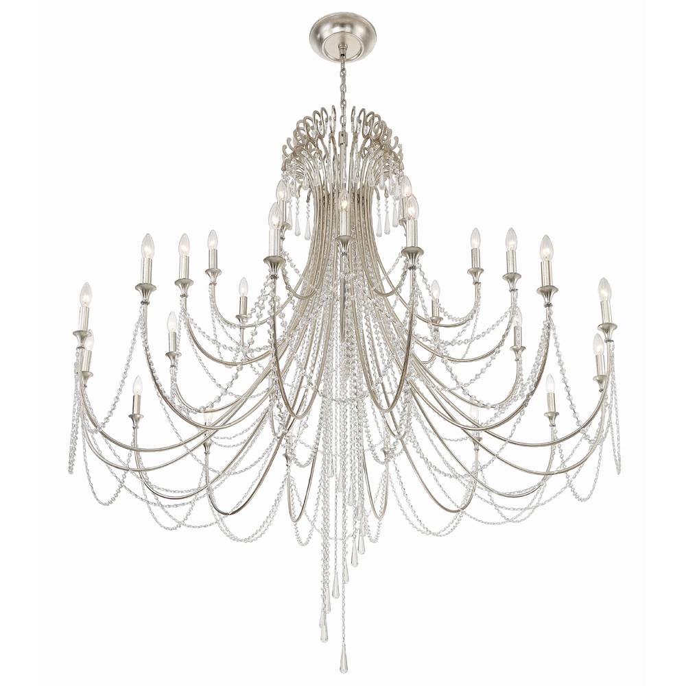 Crystorama Arcadia 28 Light Antique Gold Chandelier