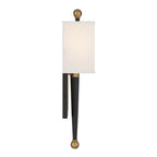 Crystorama ARD-832-MK-VG Matte Black,Vibrant Gold Ardson 1 Light Matte Black Plus Vibrant Gold Sconce Image 4