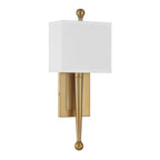Crystorama Ardson 1 Light Matte Black Plus Vibrant Gold Sconce