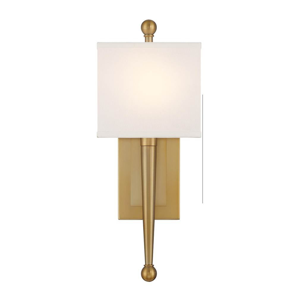 Crystorama ARD-832-VG Vibrant Gold Ardson 1 Light Vibrant Gold Sconce Image 5