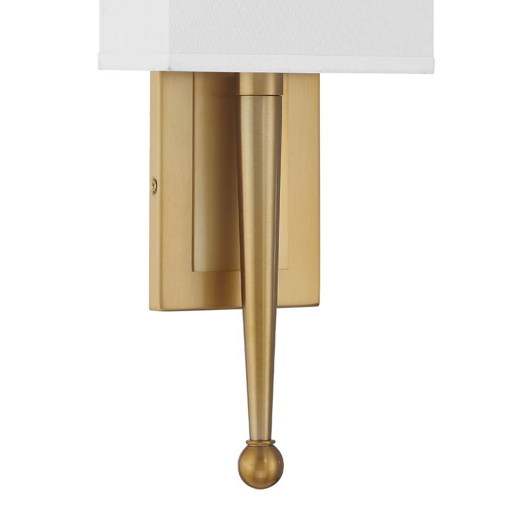 Crystorama ARD-832-VG Vibrant Gold Ardson 1 Light Vibrant Gold Sconce Image 3