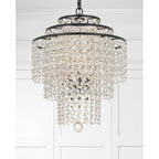 Crystorama Arielle 4 Light Dark Bronze Chandelier