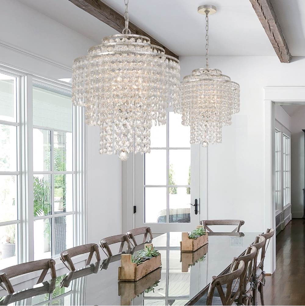 Crystorama Arielle 4 Light Dark Bronze Chandelier