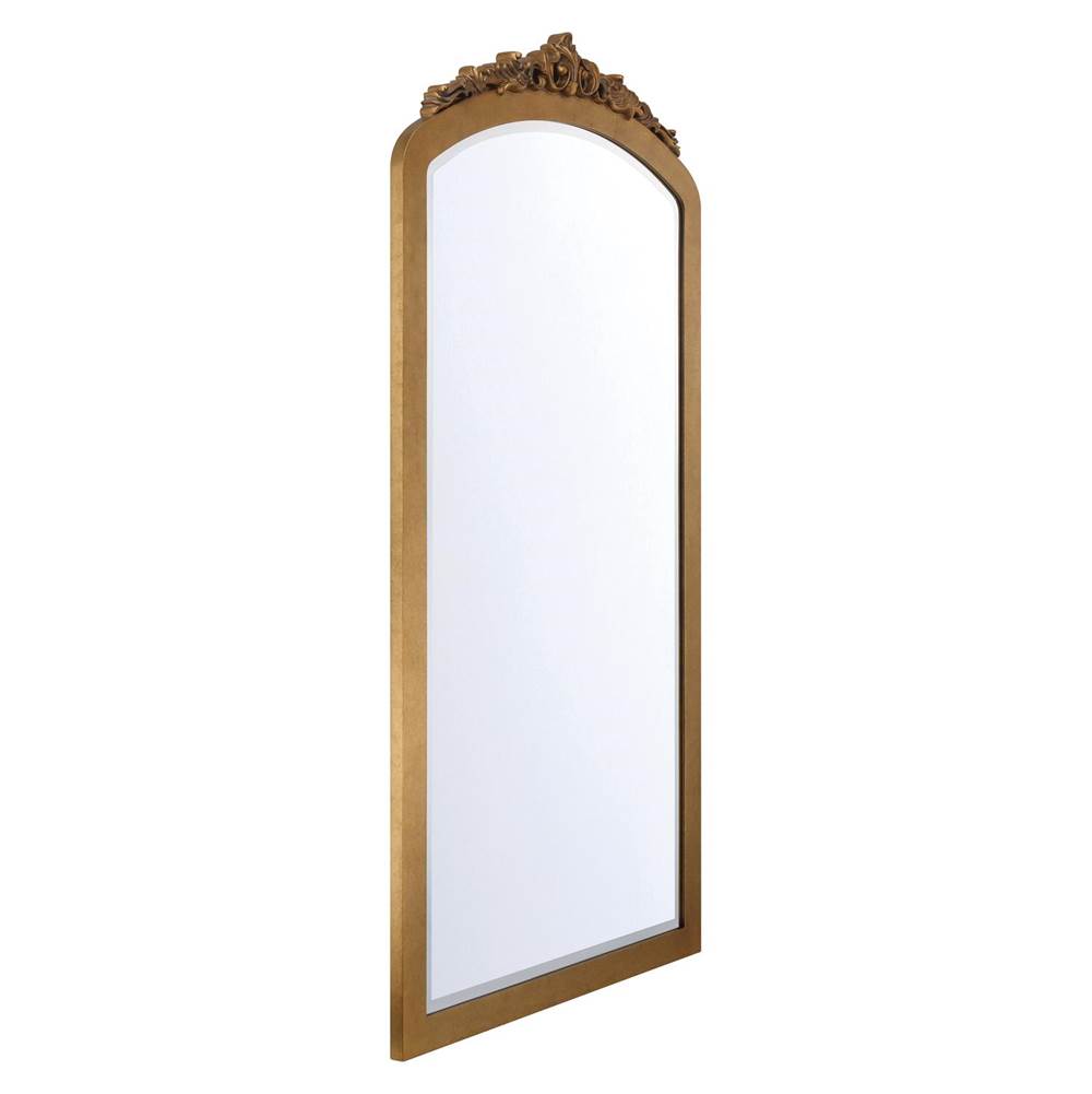 Crystorama Arden 36'' Burnished Brass Mirror