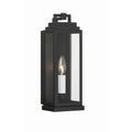 Crystorama ASP-8911-MK Matte Black Aspen 1 Light Matte Black Outdoor Sconce Image 1