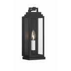 Crystorama ASP-8911-MK Matte Black Aspen 1 Light Matte Black Outdoor Sconce Image 1