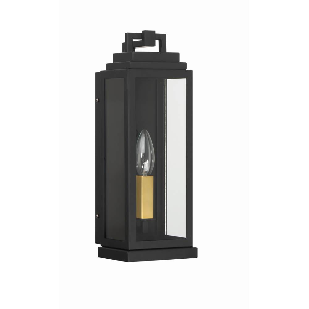 Crystorama ASP-8911-MK Matte Black Aspen 1 Light Matte Black Outdoor Sconce Image 8