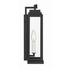 Crystorama ASP-8911-MK Matte Black Aspen 1 Light Matte Black Outdoor Sconce Image 5