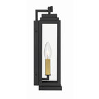 Crystorama ASP-8911-MK Matte Black Aspen 1 Light Matte Black Outdoor Sconce Image 4
