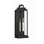 Crystorama Aspen 2 Light Matte Black Outdoor Sconce